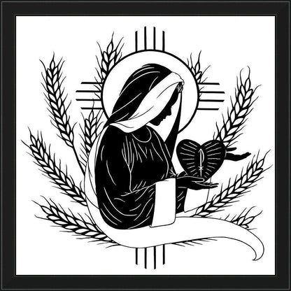 Wall Frame Black - Giver of the Wheat by Dan Paulos - Trinity Stores