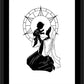 Wall Frame Black, Matted - Heaven's Crystal Window by D. Paulos