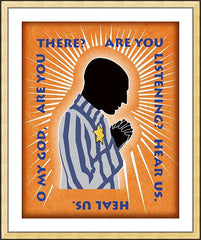 Wall Frame Gold - Hear Us, Heal Us by D. Paulos