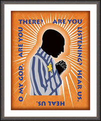 Wall Frame Espresso - Hear Us, Heal Us by D. Paulos