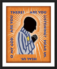 Wall Frame Black - Hear Us, Heal Us by D. Paulos