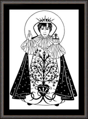 Wall Frame Espresso - Infant of Prague by D. Paulos