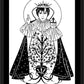 Wall Frame Black, Matted - Infant of Prague by D. Paulos