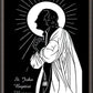 Wall Frame Espresso, Matted - St. John Baptist Vianney by Dan Paulos - Trinity Stores