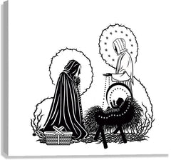 Canvas Print - St. Jeanne Jugan and Infant Jesus by D. Paulos