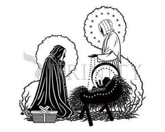Acrylic Print - St. Jeanne Jugan and Infant Jesus by D. Paulos