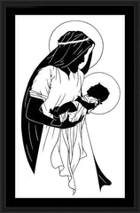 Wall Frame Black - St. Joseph by Dan Paulos