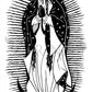 Wall Frame Black, Matted - Our Lady of Guadalupe by D. Paulos