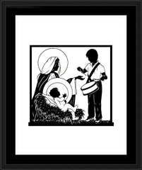 Wall Frame Black - Little Drummer Boy - Detail by D. Paulos