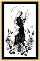 Wall Frame Gold - Lo, How A Rose E'er Blooming by Dan Paulos