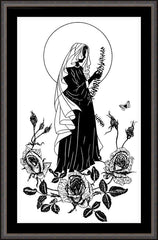 Wall Frame Espresso - Lo, How A Rose E'er Blooming by Dan Paulos