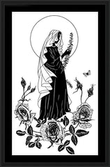 Wall Frame Black - Lo, How A Rose E'er Blooming by Dan Paulos