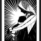 Wall Frame Black, Matted - Our Lady of the Light - ver.1 by D. Paulos
