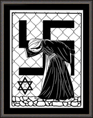 Wall Frame Espresso - Our Lady of Auschwitz by D. Paulos