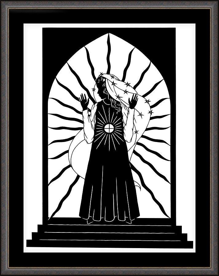 Wall Frame Espresso, Matted - Our Lady of the Blessed Sacrament by Dan Paulos - Trinity Stores