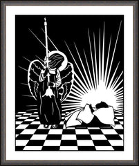 Wall Frame Espresso - Light of Christ by D. Paulos