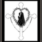 Wall Frame Espresso, Matted - Our Lady of the Rosary by D. Paulos