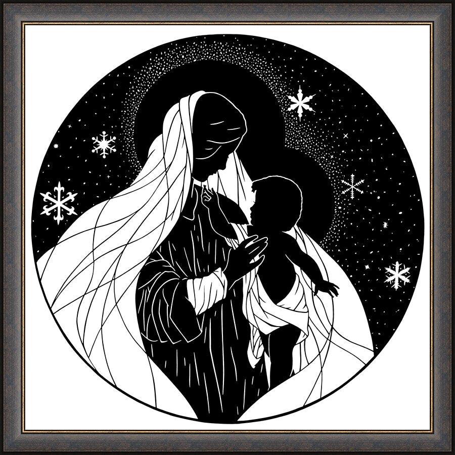 Wall Frame Espresso - Our Lady of the Snows by Dan Paulos - Trinity Stores
