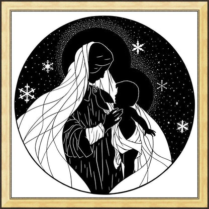 Wall Frame Gold - Our Lady of the Snows by Dan Paulos - Trinity Stores