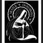 Wall Frame Black, Matted - Mater Dolorosa - Mother of Sorrows by D. Paulos