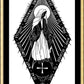 Wall Frame Gold, Matted - Miraculous Medal by Dan Paulos - Trinity Stores