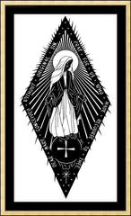 Wall Frame Gold - Miraculous Medal by D. Paulos