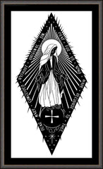 Wall Frame Espresso - Miraculous Medal by D. Paulos