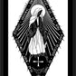 Wall Frame Black, Matted - Miraculous Medal by Dan Paulos - Trinity Stores