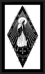 Wall Frame Black - Miraculous Medal by D. Paulos
