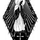 Wall Frame Black, Matted - Miraculous Medal by Dan Paulos - Trinity Stores