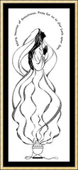 Wall Frame Gold - Mary Incense of Sweetness by D. Paulos