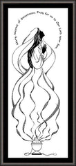 Wall Frame Espresso - Mary Incense of Sweetness by D. Paulos
