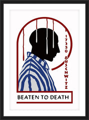Wall Frame Black - Martyr Józef Kowalski of Auschwitz by D. Paulos