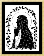 Wall Frame Gold - Mary's Last Autumn by D. Paulos
