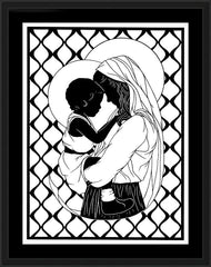 Wall Frame Black - Mother Most Tender - ver.1 by D. Paulos