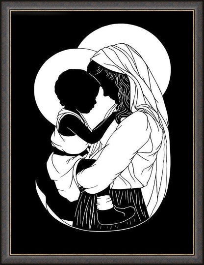 Wall Frame Espresso - Mother Most Tender - ver.2 by D. Paulos