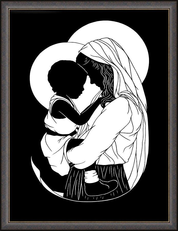 Wall Frame Espresso - Mother Most Tender - ver.2 by Dan Paulos - Trinity Stores