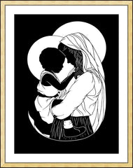Wall Frame Gold - Mother Most Tender - ver.2 by D. Paulos