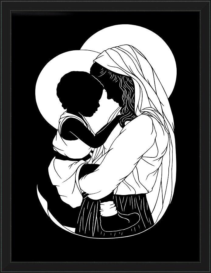 Wall Frame Black - Mother Most Tender - ver.2 by D. Paulos