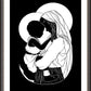 Wall Frame Espresso, Matted - Mother Most Tender - ver.2 by D. Paulos