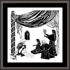 Wall Frame Espresso - Madonna of the Srs. of Christian Charity by D. Paulos