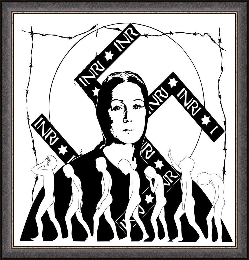 Wall Frame Espresso - Madonna of the Slaughtered Jews by D. Paulos