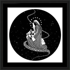 Wall Frame Black - Morning Star by D. Paulos