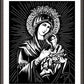 Wall Frame Espresso, Matted - Our Lady of Perpetual Help by D. Paulos