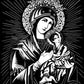 Wall Frame Espresso, Matted - Our Lady of Perpetual Help by Dan Paulos - Trinity Stores