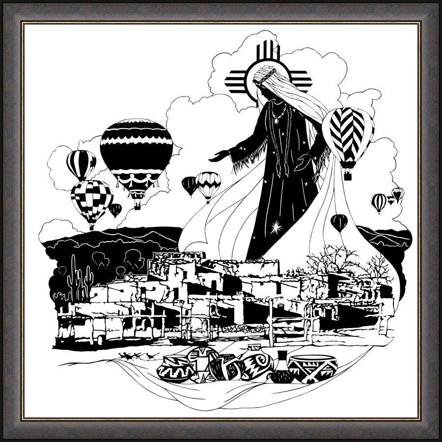 Wall Frame Espresso - Our Lady of New Mexico by Dan Paulos - Trinity Stores