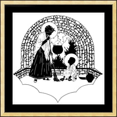 Wall Frame Gold - Our Lady, Servant by D. Paulos