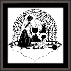 Wall Frame Espresso - Our Lady, Servant by D. Paulos
