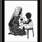 Wall Frame Espresso, Matted - Our Lady Teacher by Dan Paulos - Trinity Stores