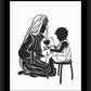 Wall Frame Black, Matted - Our Lady Teacher by Dan Paulos - Trinity Stores